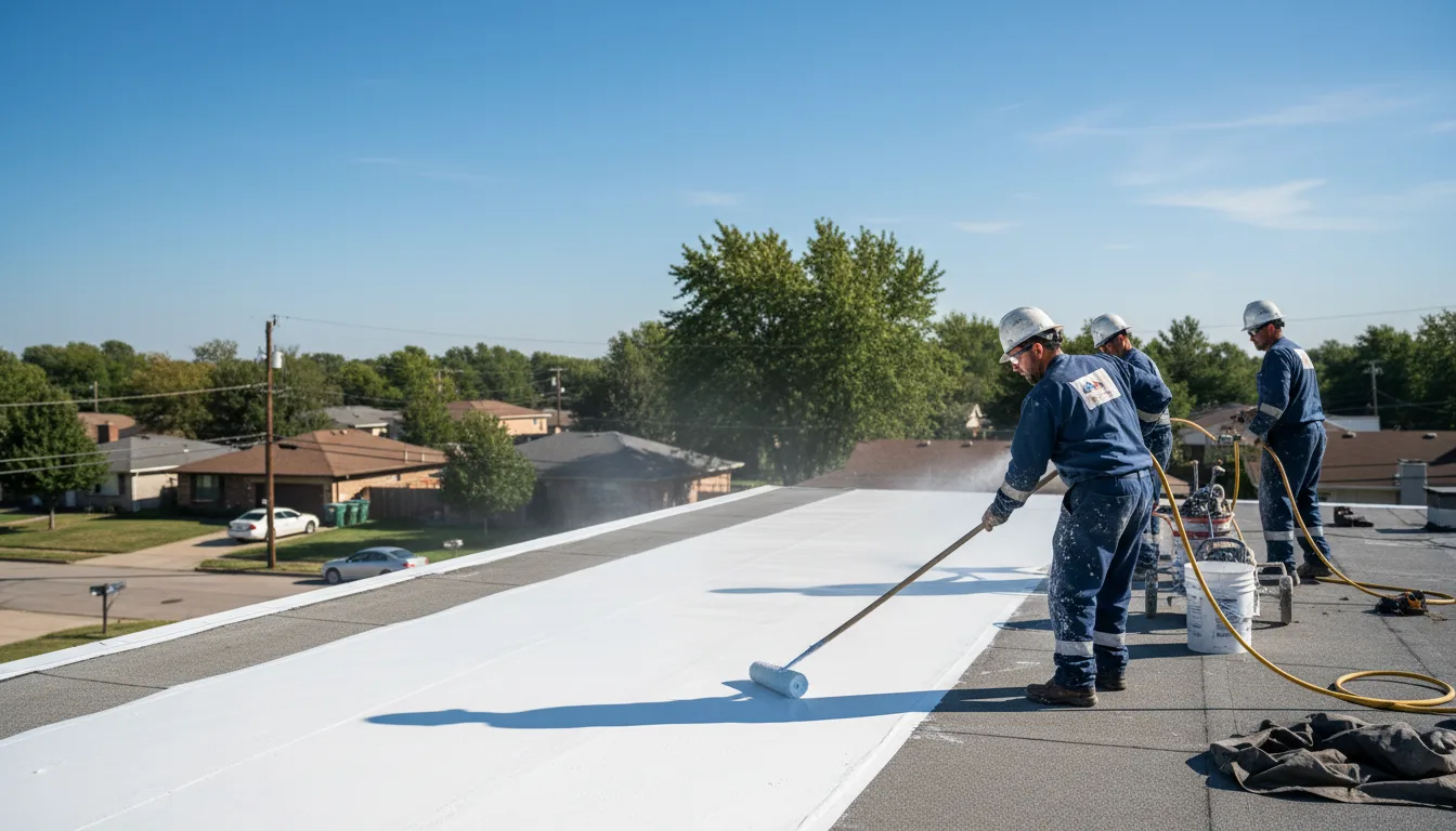 Commercial roof coating in Port Jefferson, NY near me